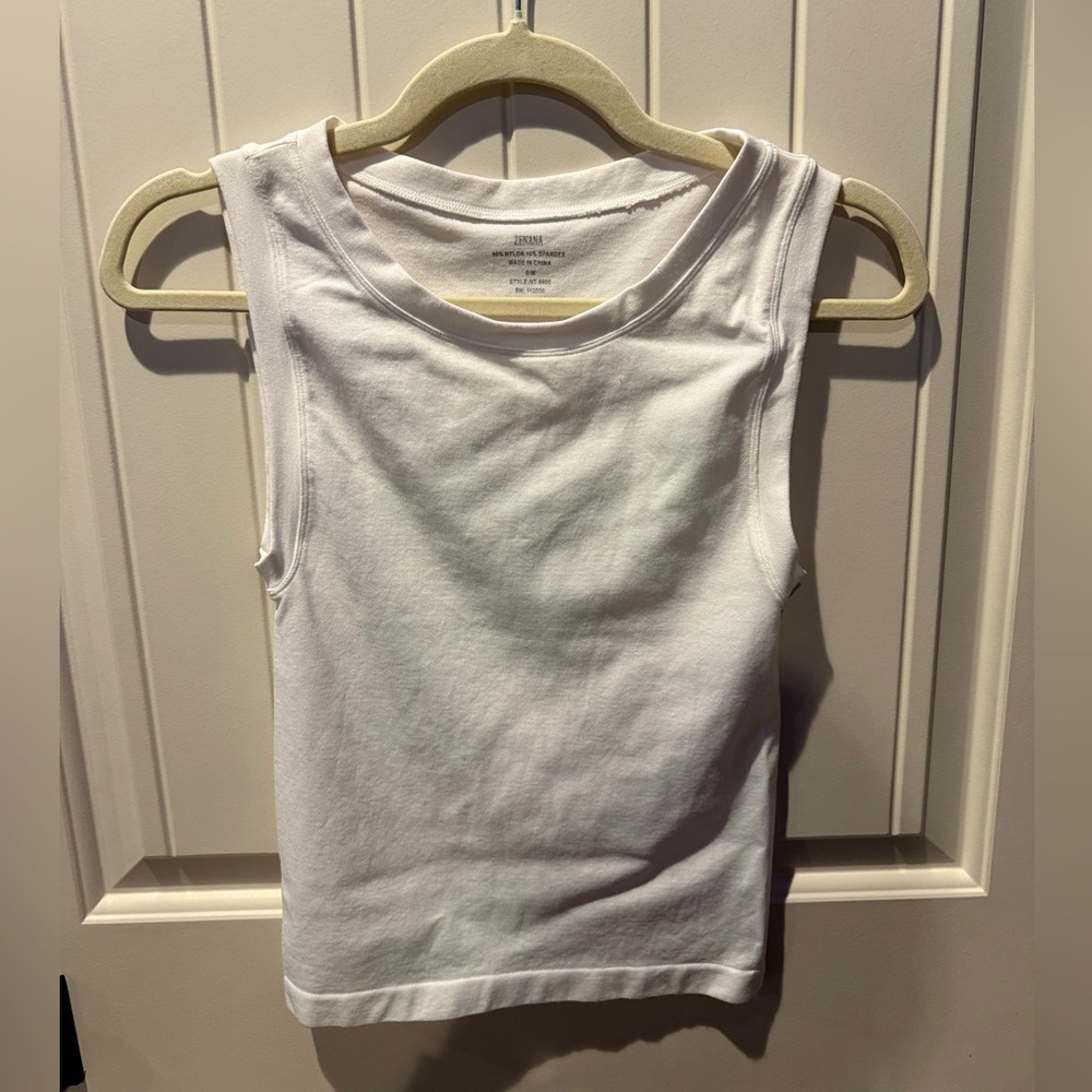 Women’s White Zanana Tank Top